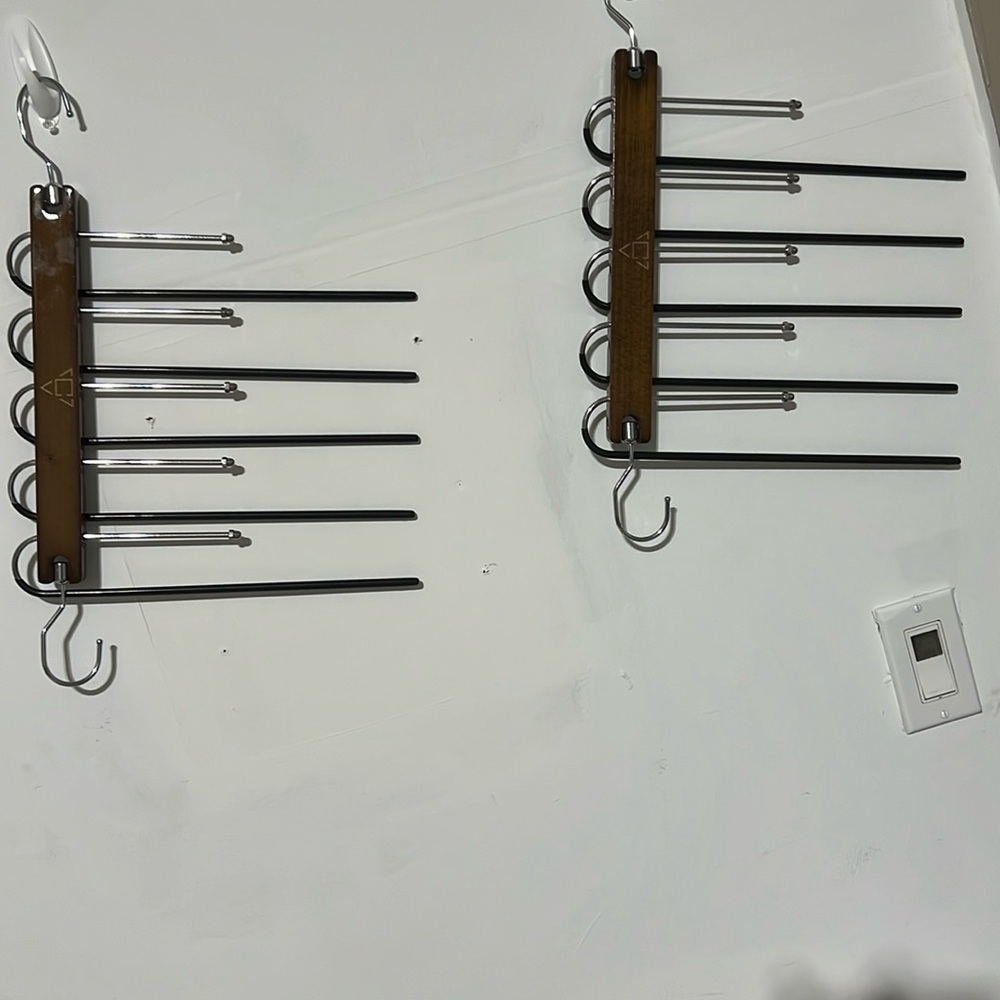 Two hanging organizers